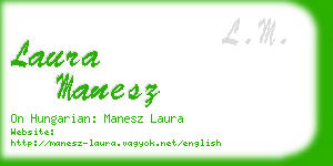 laura manesz business card